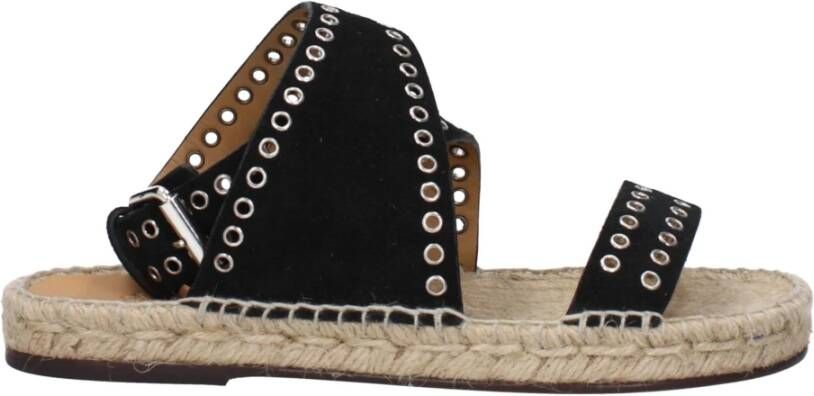 Isabel Marant Zwarte leren sandaal met studs