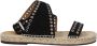 Isabel Marant Zwarte leren sandaal met studs - Thumbnail 1