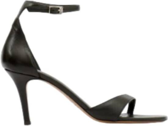 Isabel marant Ailisa sandalen met hak van leer Black Dames