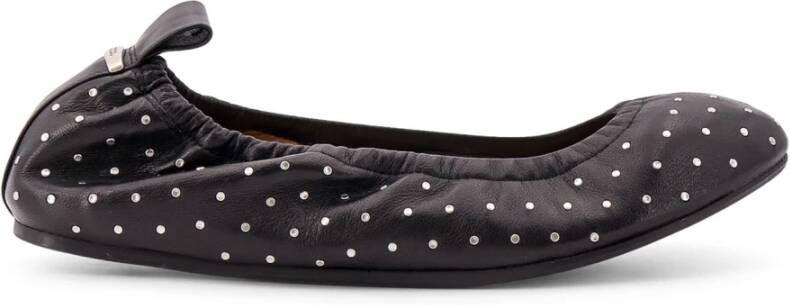 Isabel Marant Zwarte platte schoenen met logoinzet