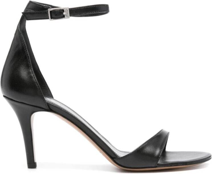 Isabel marant Ailisa sandalen met hak van leer Black Dames