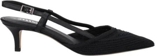 Isabel Marant Zwarte Stoffen Gesp Sandalen