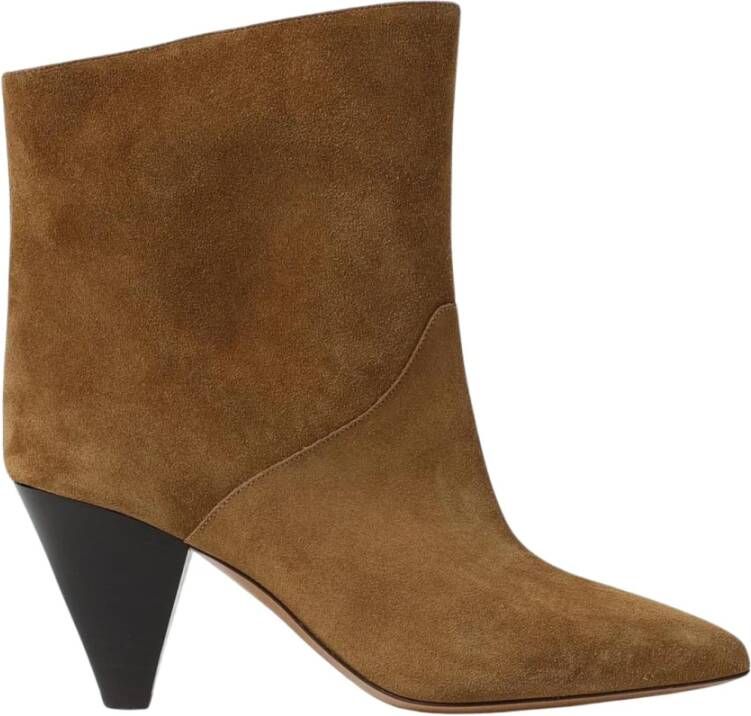 Isabel Marant Zwarte Suède Enkellaarzen