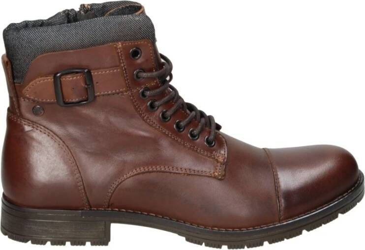 JACK & JONES Bottine Jfw Albany Leather Noos voor heren Bruin Maten: 40 42 - Foto 4