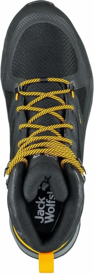 Jack Wolfskin Force Striker Texapore Mid Men Waterdichte wandelschoenen Heren 44.5 zwart black burly yellow XT - Foto 2