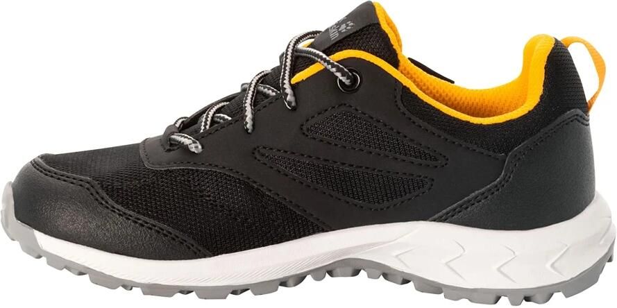 Jack Wolfskin Woodland Texapore Low Kids Waterdichte wandelschoenen Kinderen 37 zwart black burly yellow - Foto 2