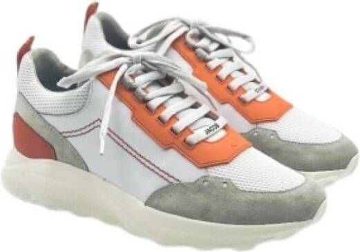 Jacob Cohën Spiridon Lage Sneakers Wit Oranje Orange Heren