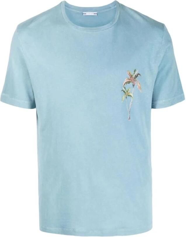 Jacob Cohën T-shirt met palmboomprint