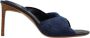 Jacquemus Denim Geweven Hakken Muiltjes Blauw Dames - Thumbnail 1