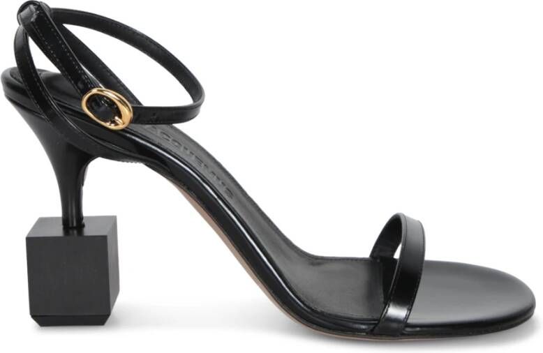 Jacquemus Zwarte Sandalen voor Vrouwen Black Dames