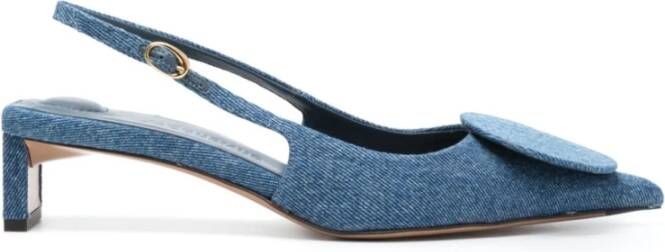 Jacquemus Blauwe Denim Hakken voor Vrouwen