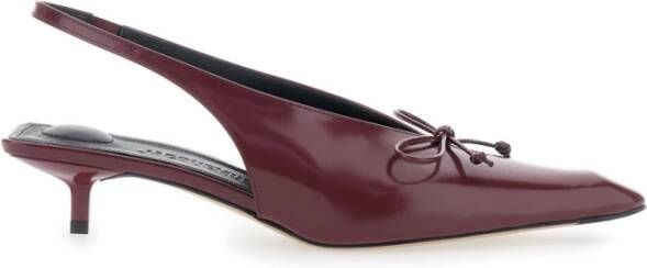 Jacquemus Bordeaux Cubisto Slingback Hakken