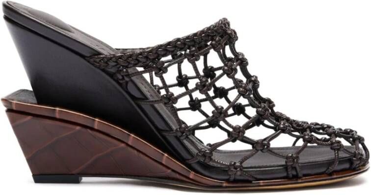Jacquemus Bruine en Zwarte Sandalen voor Vrouwen