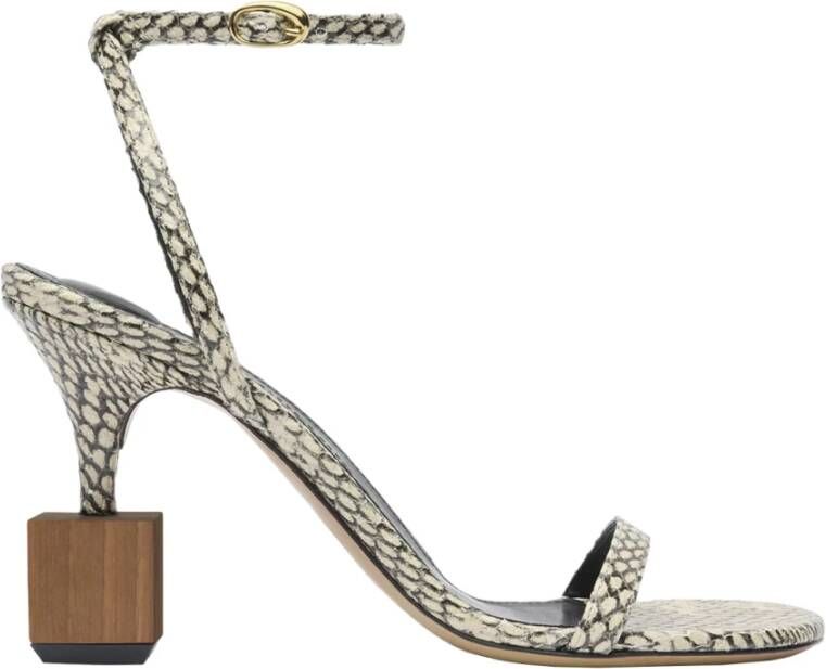Jacquemus Bruine Leren Sandalen