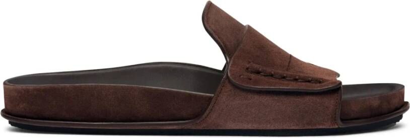 Jacquemus Bruine leren sandalen