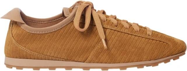 Jacquemus Bruine leren sneakers