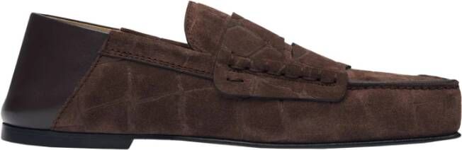 Jacquemus Bruine Platte Leren Schoenen