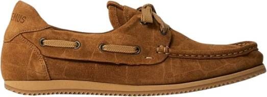Jacquemus Les Batto Suede Moccasins in bruin