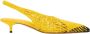 Jacquemus Gele Lamsskin Cubisto Slingback Hakken - Thumbnail 1