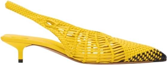 Jacquemus Gele Leren Cubisto Banaan Schoenen