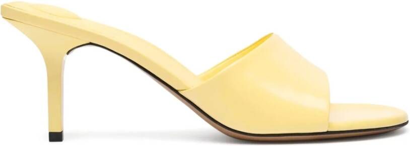 Jacquemus Gele Leren Sandalen