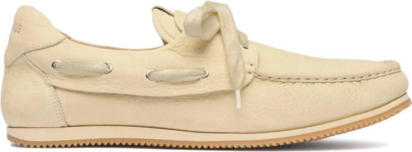 Jacquemus Gele platte schoenen 100% runderhuid rubber