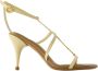 Jacquemus Luxe Leren Hoge Hak Sandalen Beige Dames - Thumbnail 1