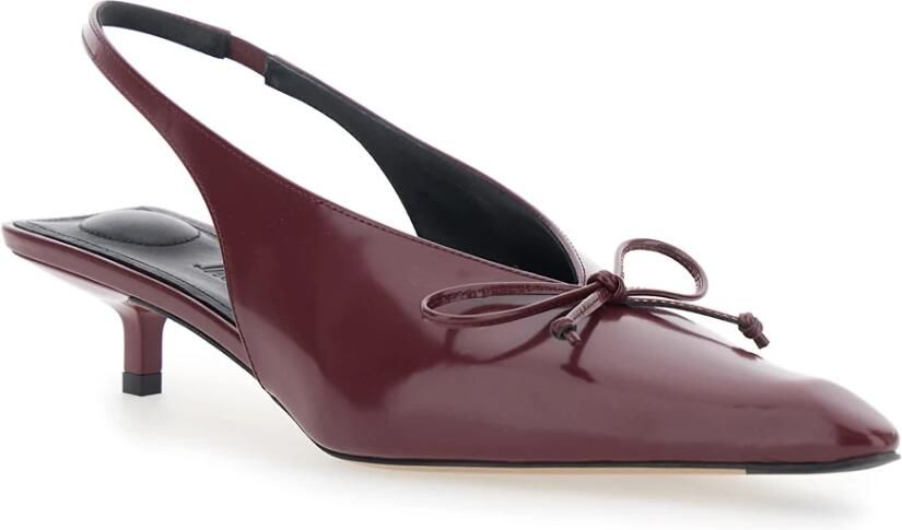 Jacquemus Bordeaux Cubisto Slingback Hakken