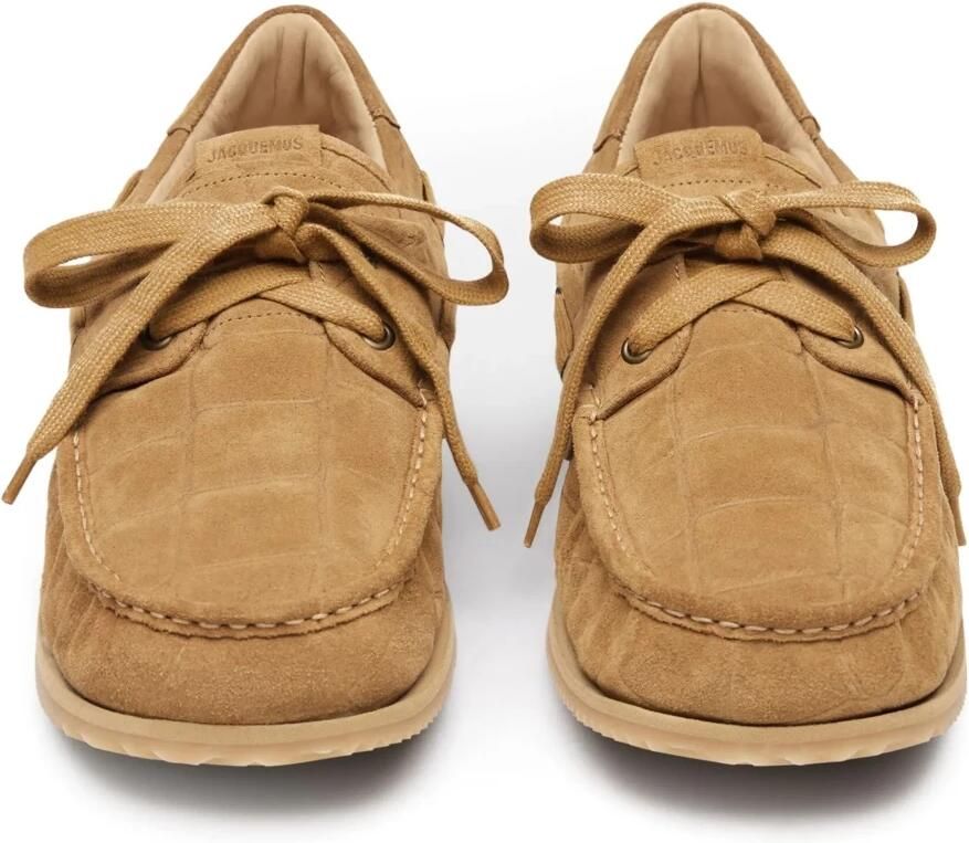 Jacquemus Bruine Platte Leren Schoenen