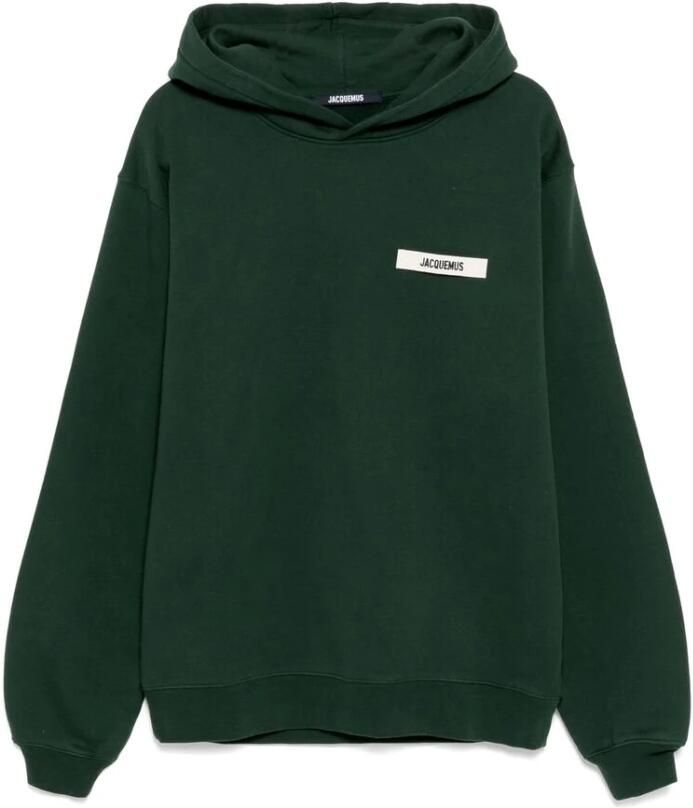 Jacquemus Donkergroene Slouchy Hood Sweatshirt
