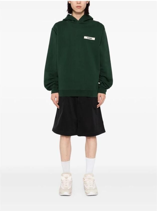 Jacquemus Donkergroene Slouchy Hood Sweatshirt - Foto 2