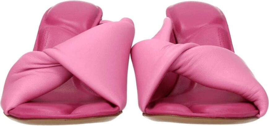 Jacquemus Roze Leren Stiletto Hakken Sandalen - Foto 2