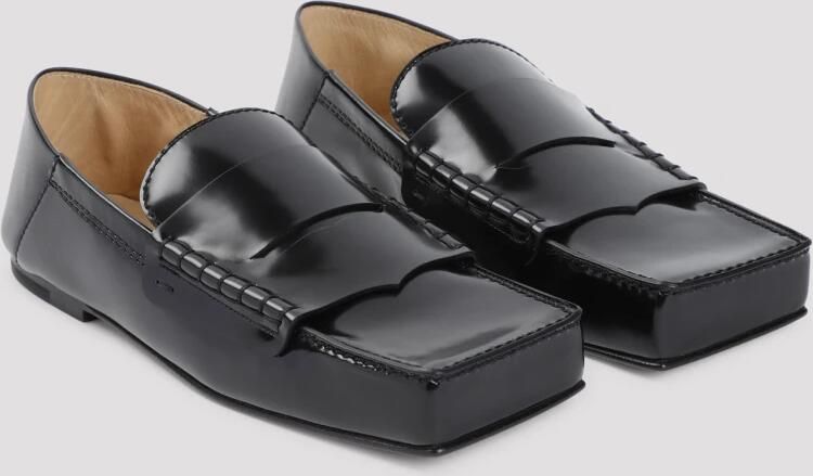 Jacquemus Vierkante Neus Leren Loafers Black Heren - Foto 2