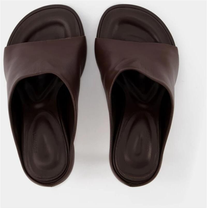 Jacquemus Bruin Leren Nuvola Mules Brown Dames - Foto 2