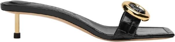 Jacquemus Zwarte Leren Sandalen Regalo B Black Dames - Foto 4