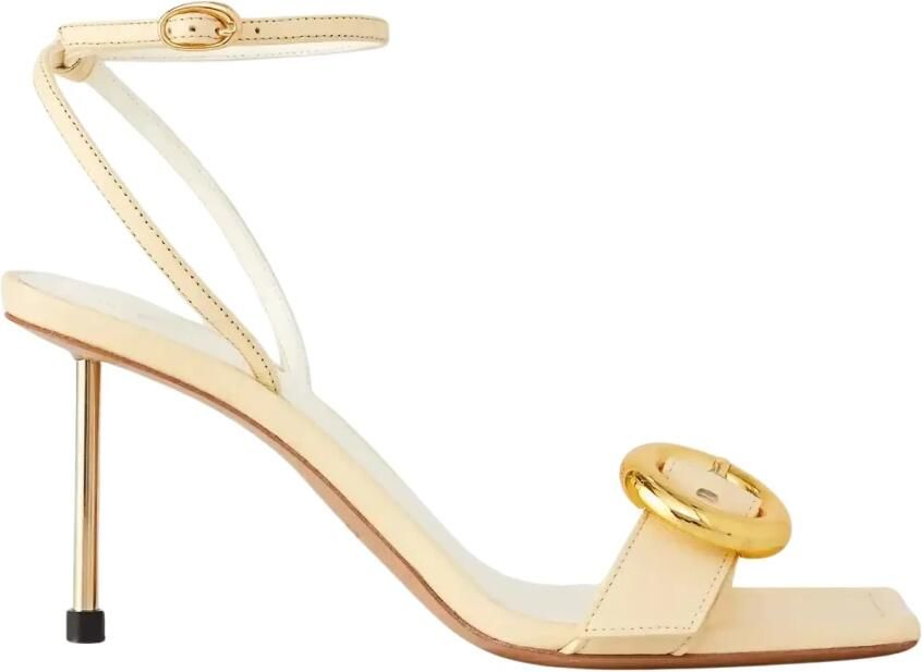 Jacquemus Krokodillenprint Leren Sandalen Cadeau White Dames - Foto 2