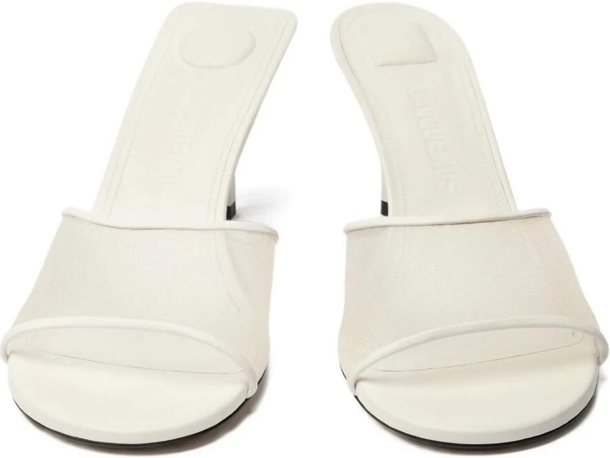 Jacquemus Witte leren sandalen