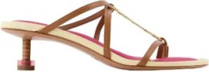 Jacquemus Leather sandals Bruin Dames