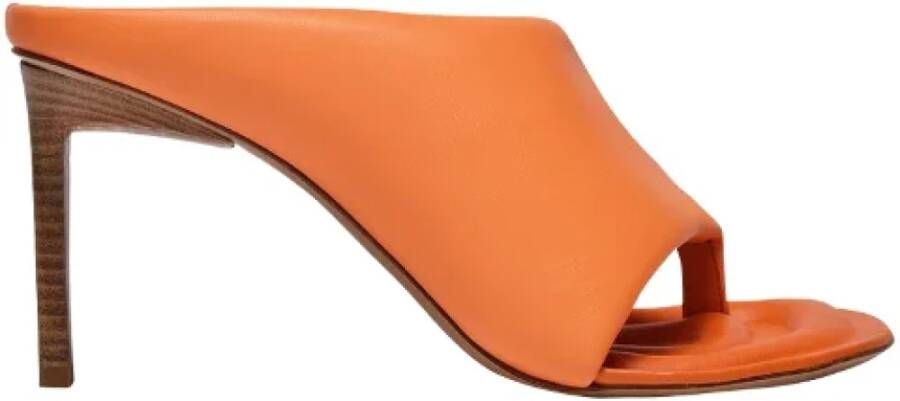 Jacquemus Leather sandals Orange Dames
