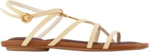 Jacquemus Platte sandalen Wit Dames