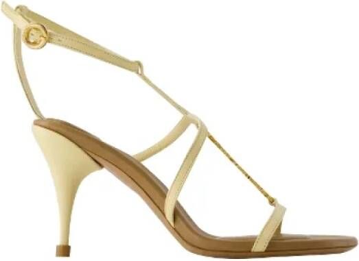 Jacquemus Pre-owned Leather heels Beige Dames