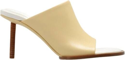 Jacquemus Rond Carre heeled mules Beige Dames