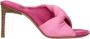 Jacquemus Roze Leren Open Teen Sandalen - Thumbnail 1