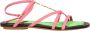 Jacquemus Roze Leren Platte Sandalen - Thumbnail 1
