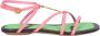 Jacquemus Roze Leren Sandalen - Thumbnail 1