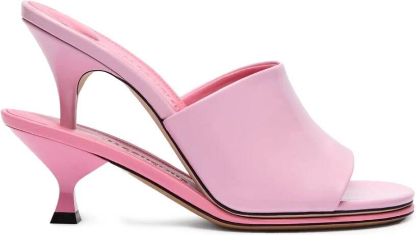 Jacquemus Roze Leren Sandalen