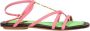 Jacquemus Roze Leren Sandalen met Logo - Thumbnail 1