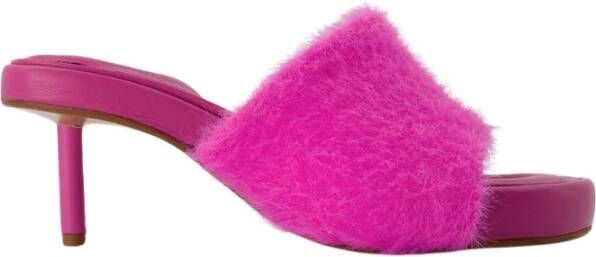 Jacquemus Roze Polyamide Muiltjes met Slip-On Sluiting Pink Dames