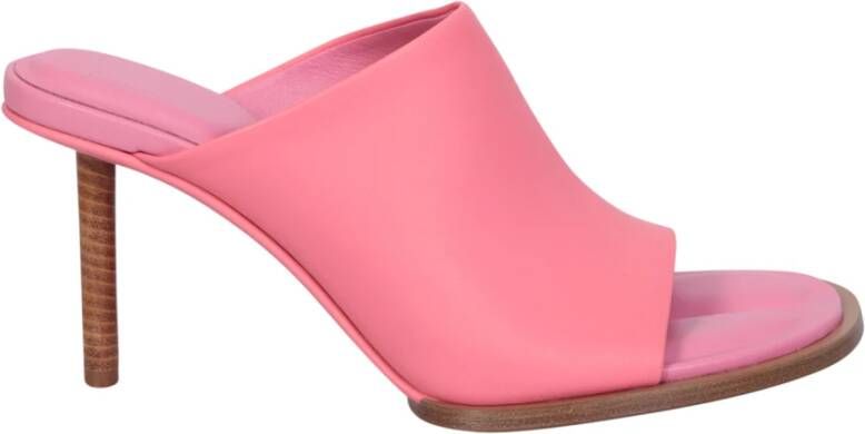 Jacquemus Roze Sandalen Asymmetrisch Geometrisch Ontwerp