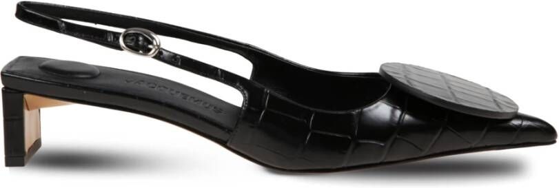 Jacquemus Slingback Hakken met Krokodilleneffect